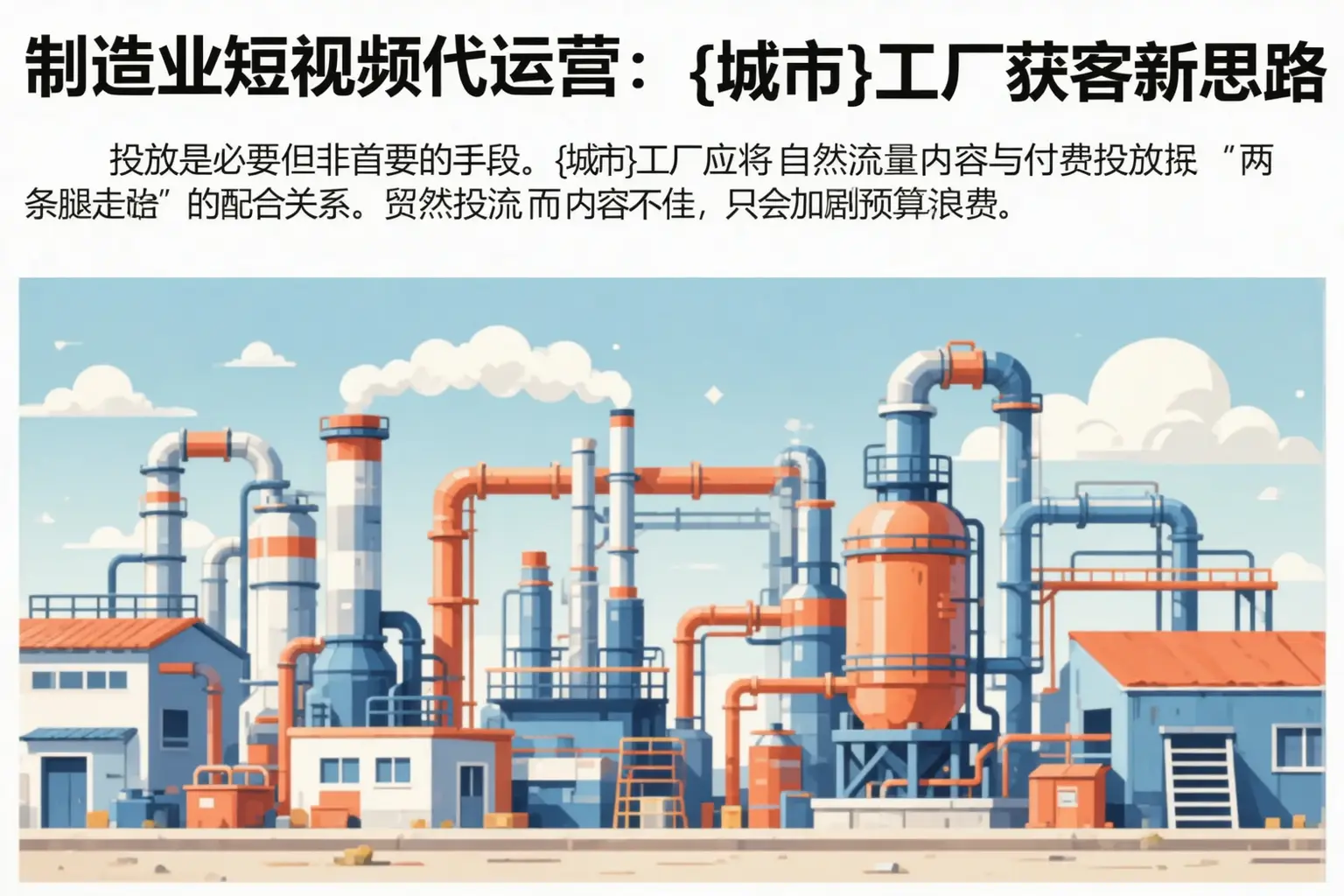 制造业短视频代运营：当雄工厂获客新思路